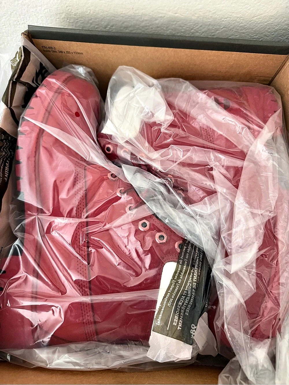 Timberland Premium 6” Waterproof Boots Dark Red Nubuck Size 10.5, New